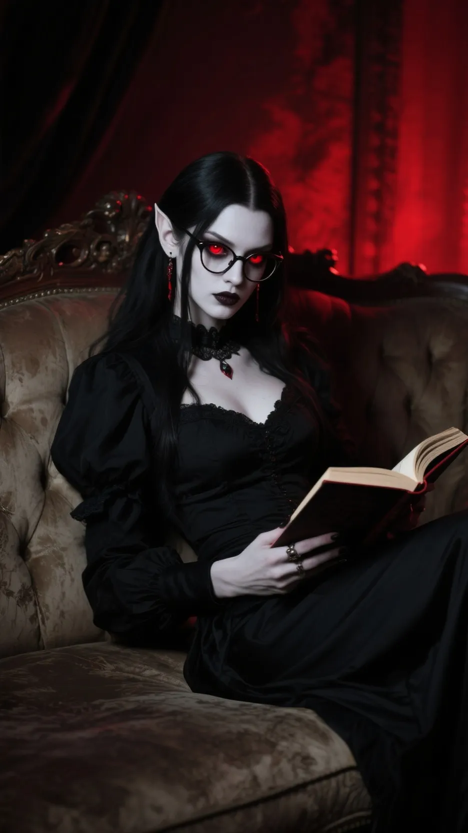 ai character: Selene  background