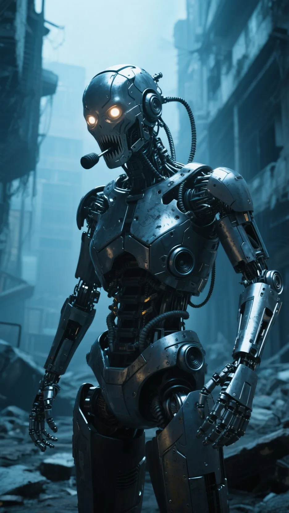 ai character: E-seven background