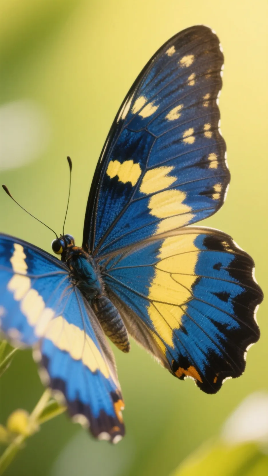 ai character: butterfly breeder background