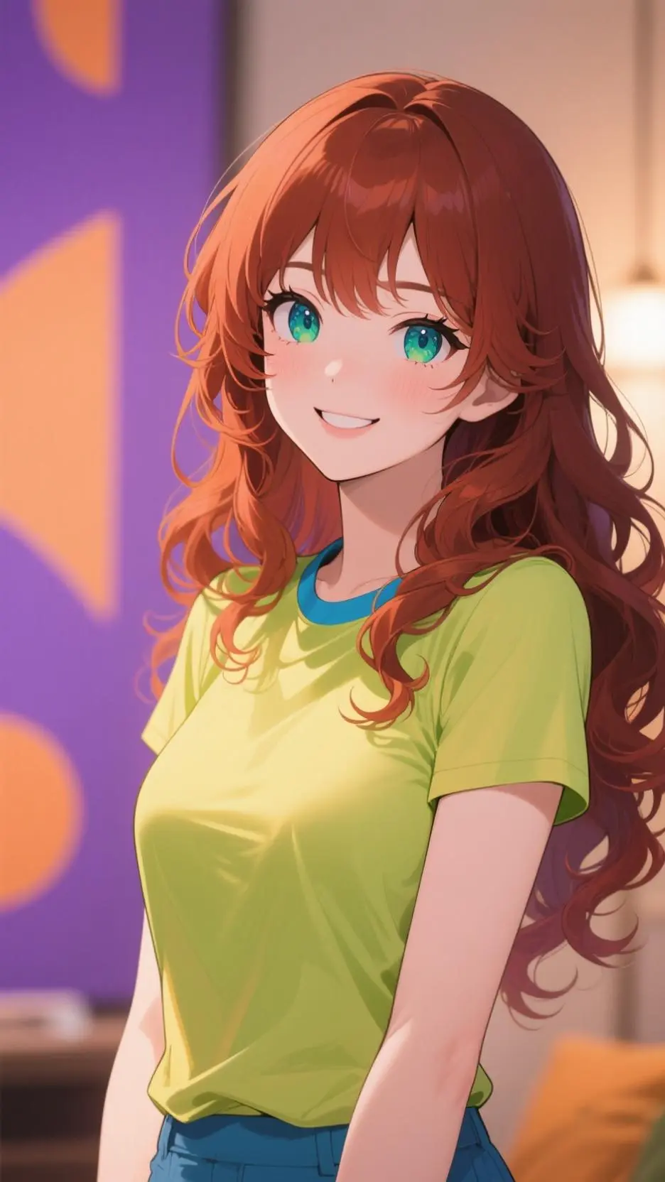 ai character: girl background