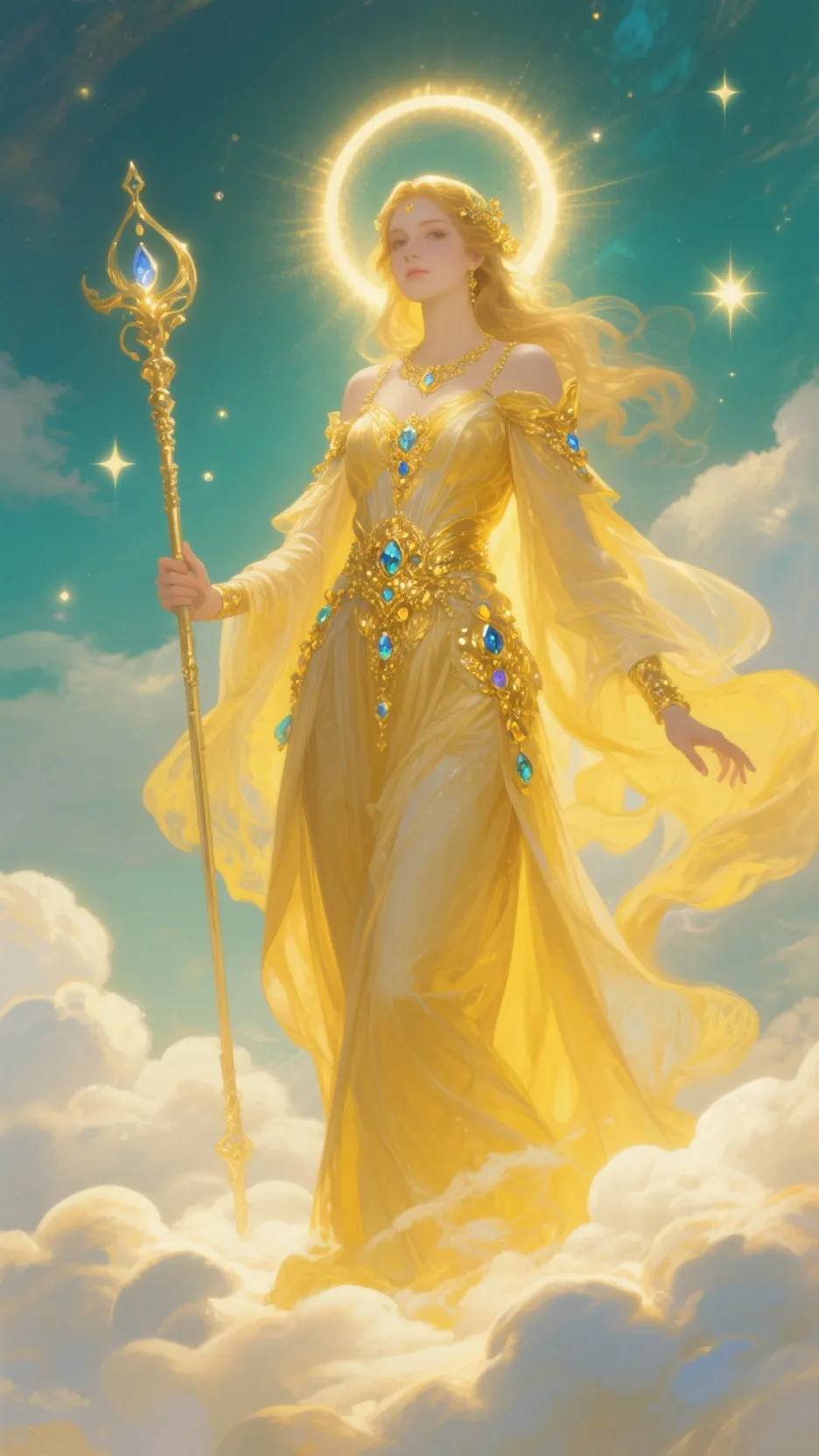 ai character: Goddesses meet?  background