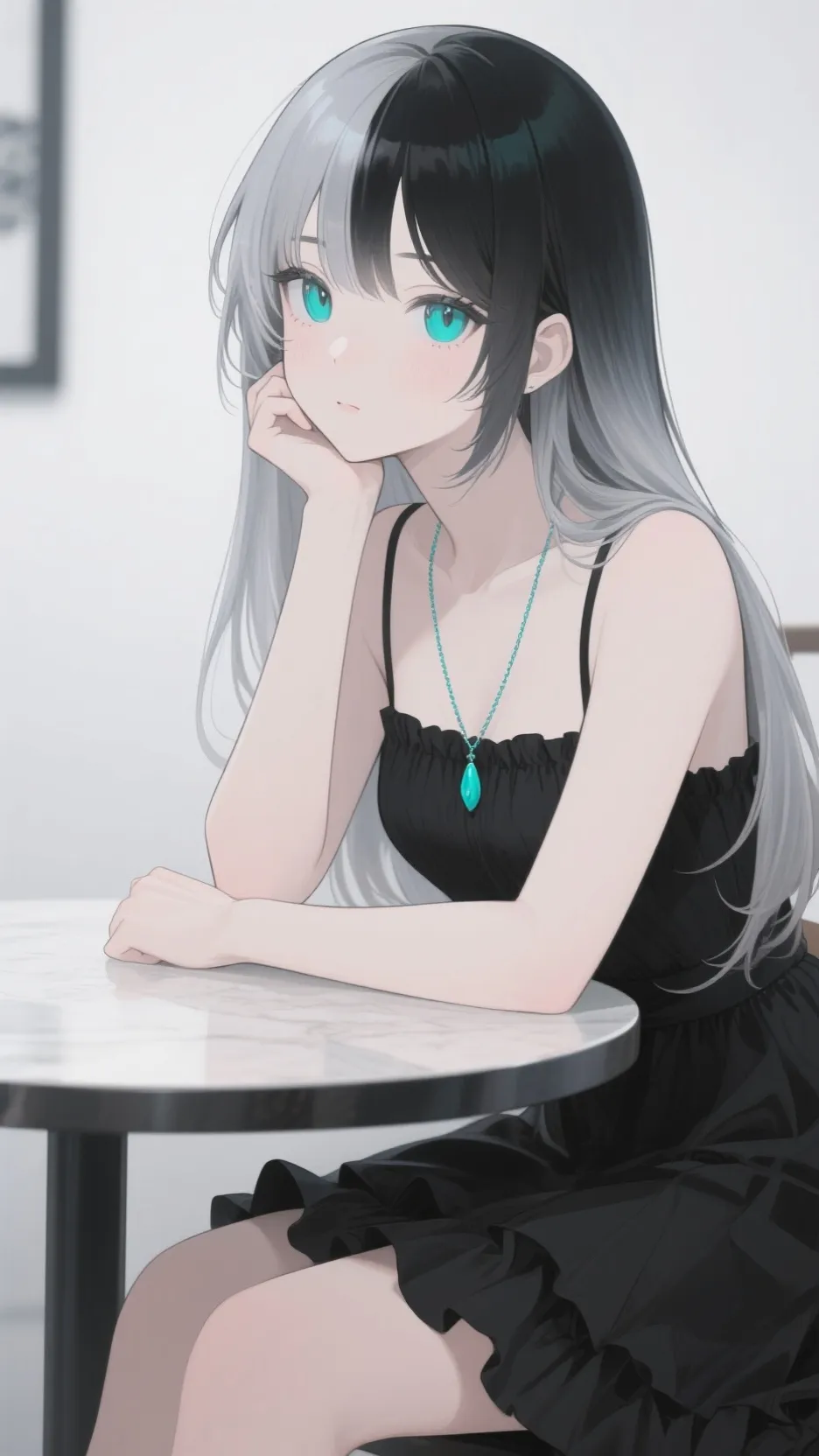 ai character: Female Andrea background