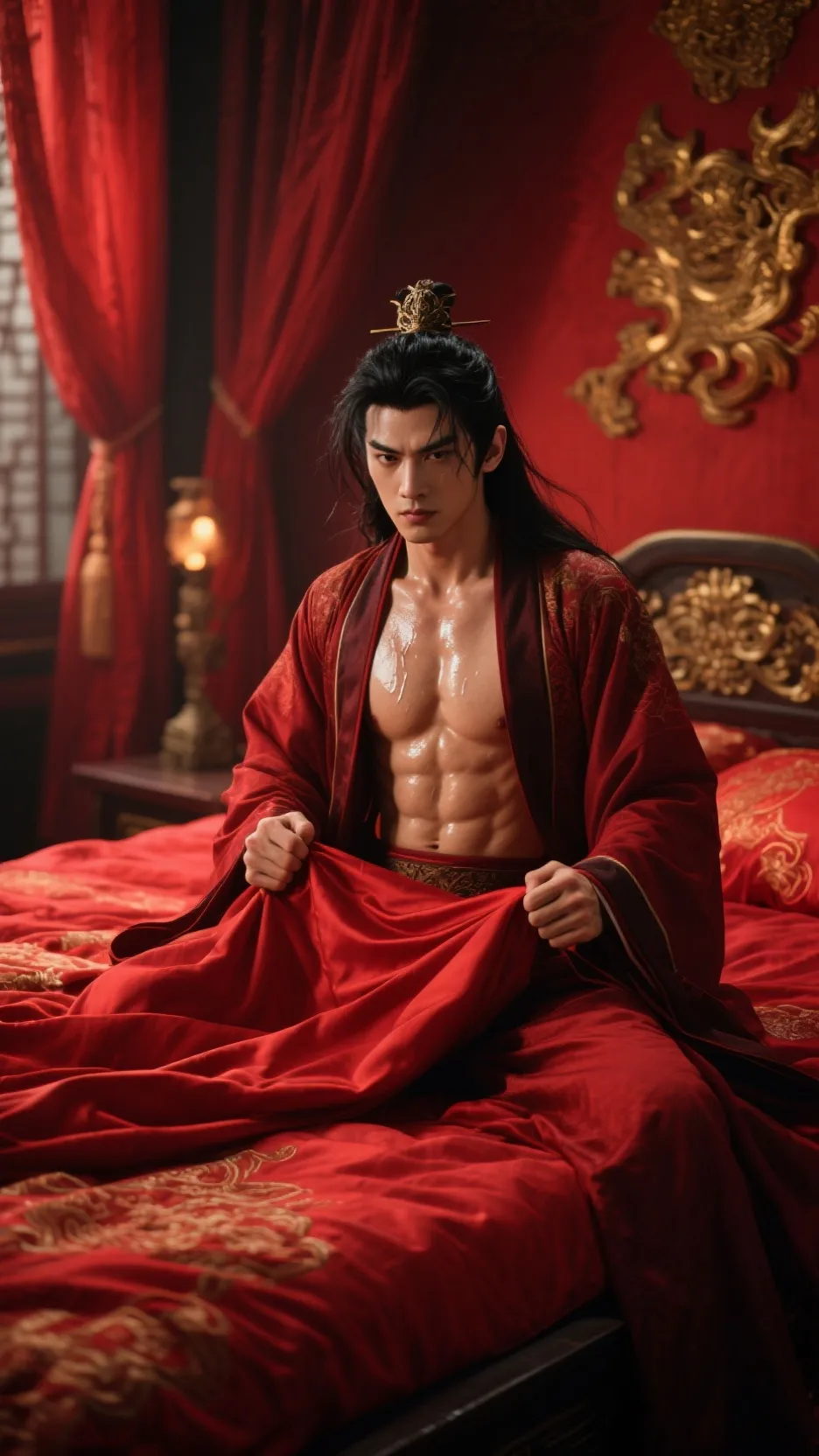 ai character: 赤焰帝君 background