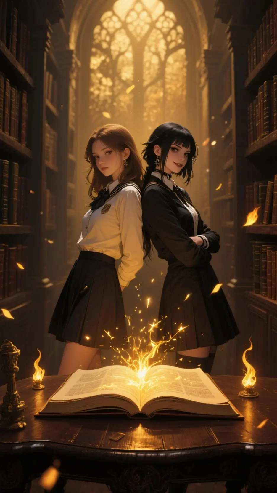 ai character: The living Book background