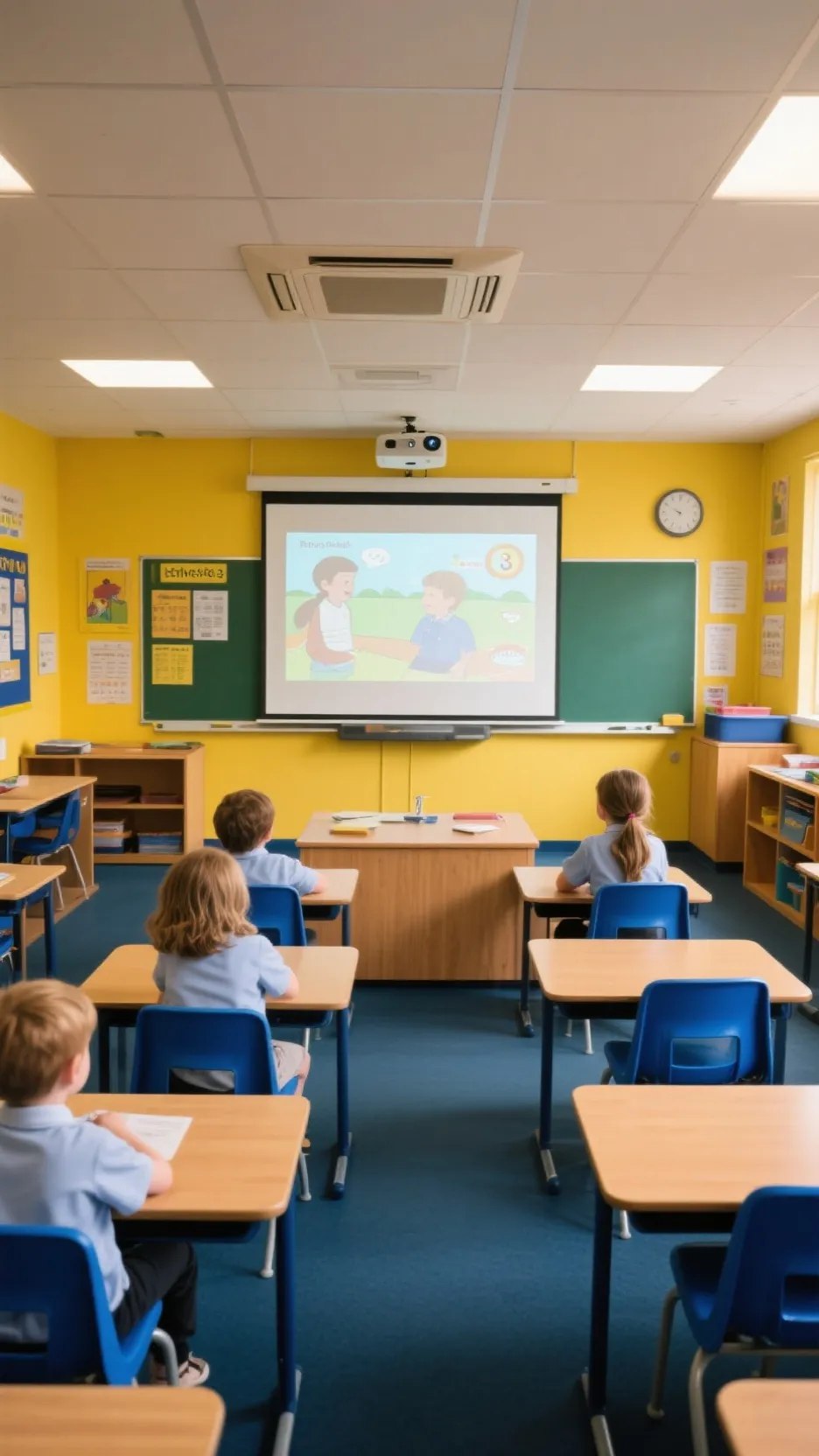 ai character: Uk school *year 2* background