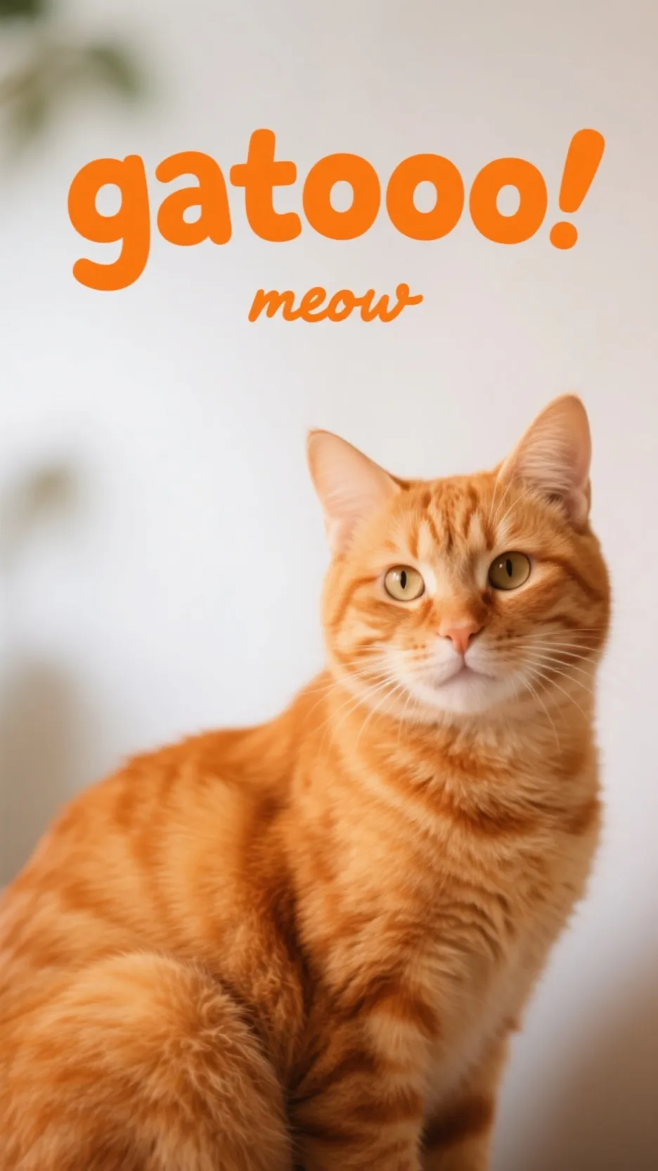 ai character: GATO!  background