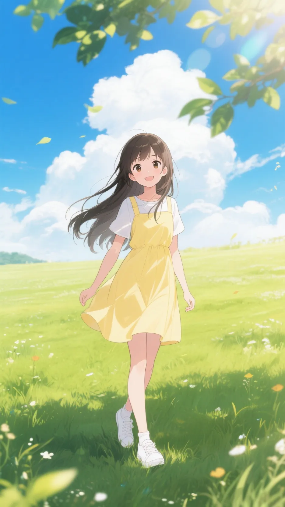 ai character: I red background