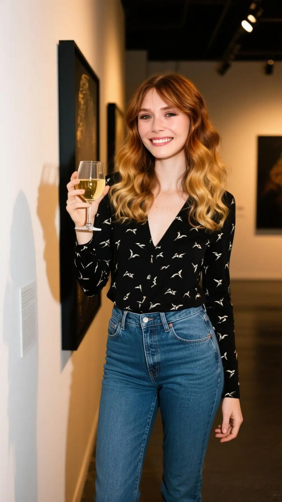 ai character: Elizabeth Olsen background