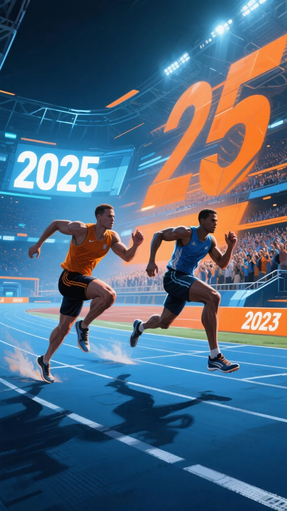 ai character: years 2023 & 2026 background