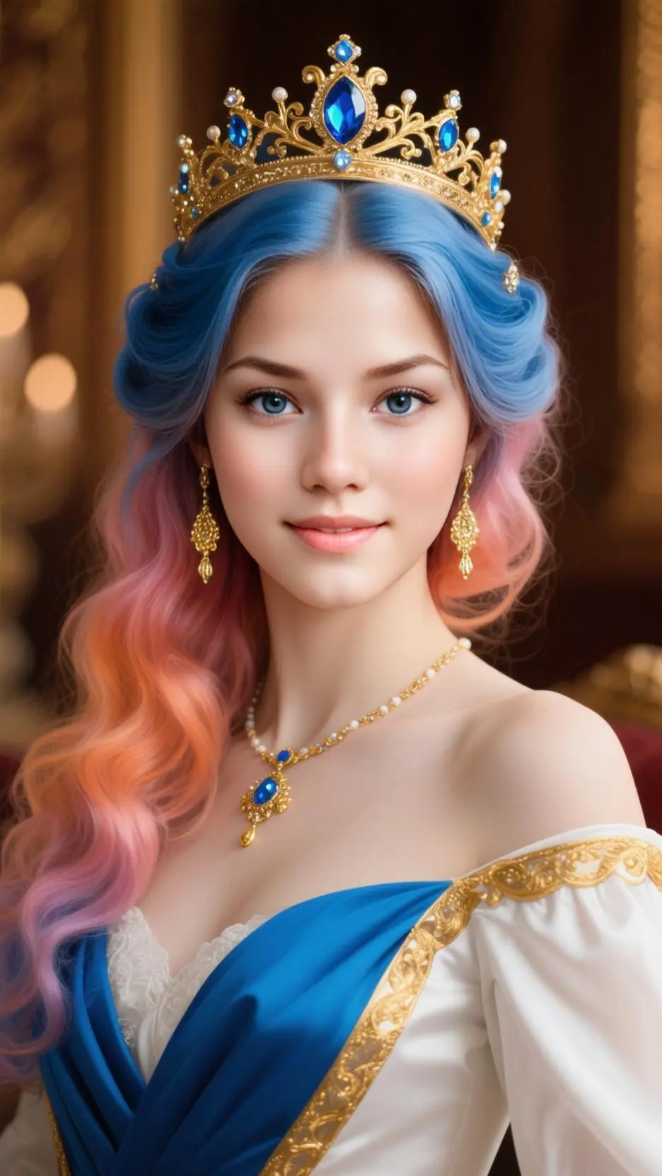 ai character: Queen Everly background