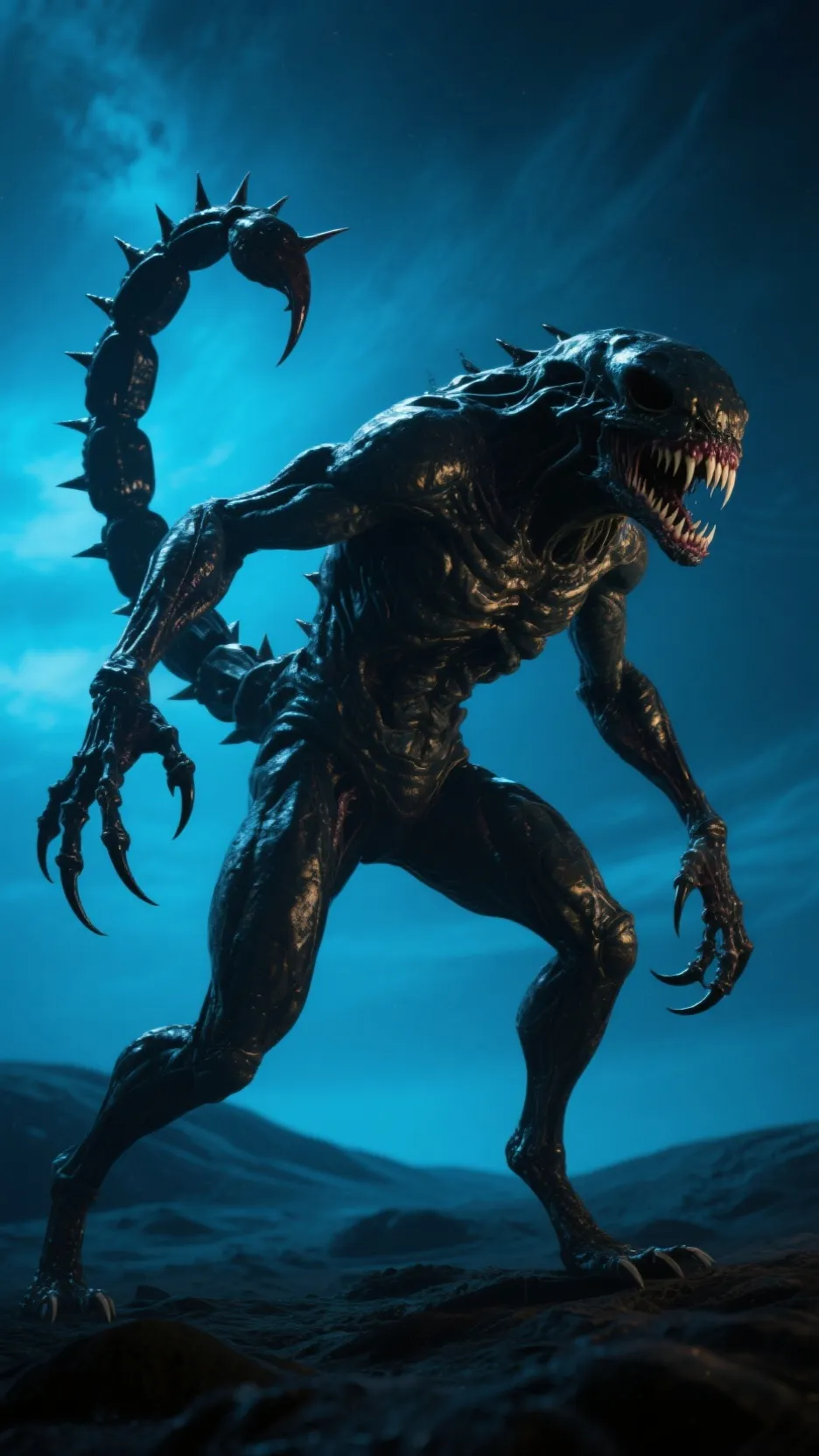 ai character: Creature X background