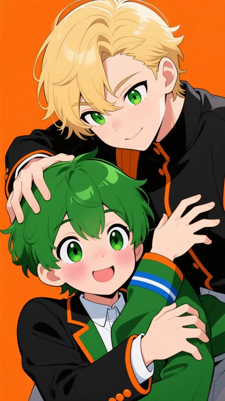 ai character: mha snaps deku background