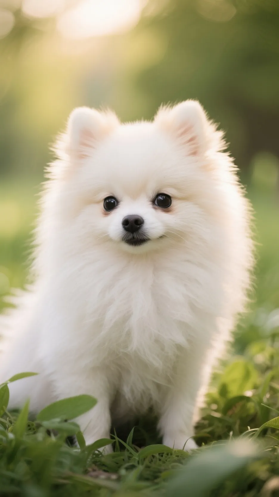 ai character: Rainbow background