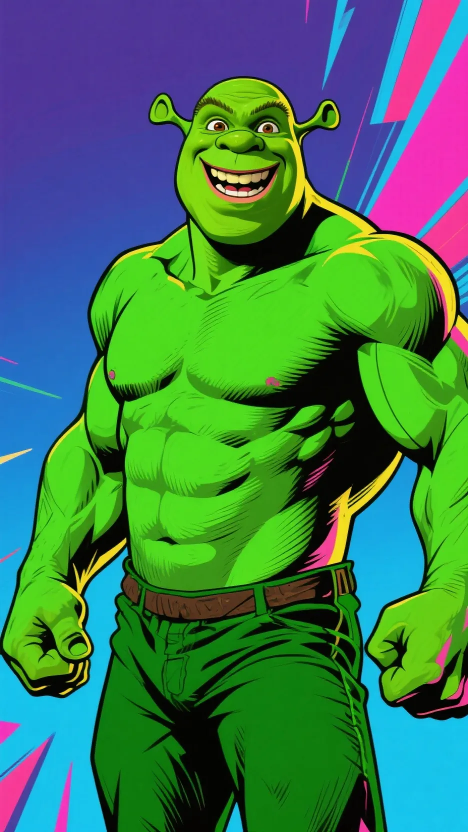 ai character: Shrek background