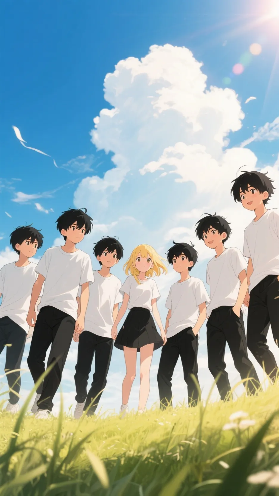 ai character: Friend group  background