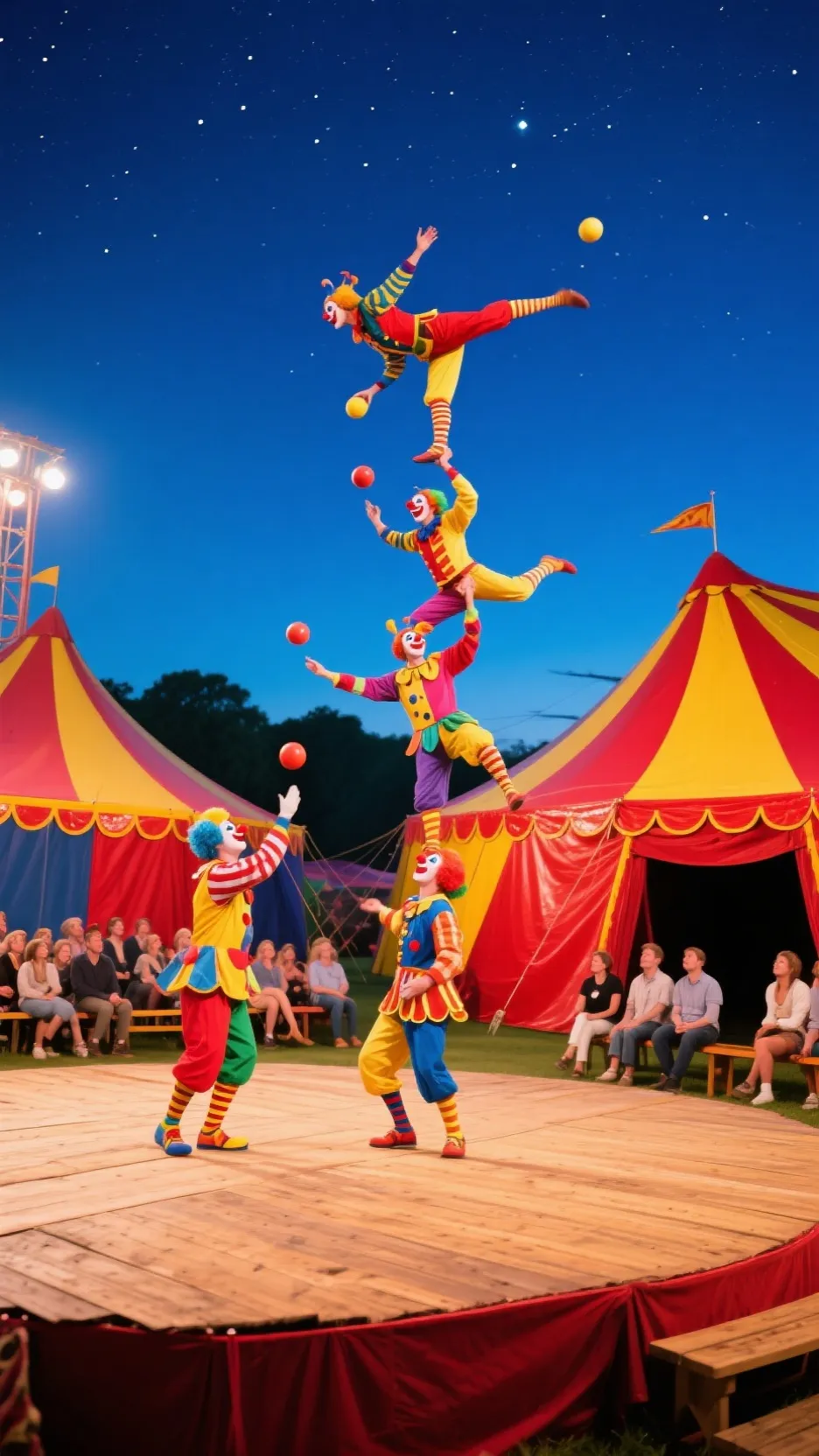 ai character: Dw circus background