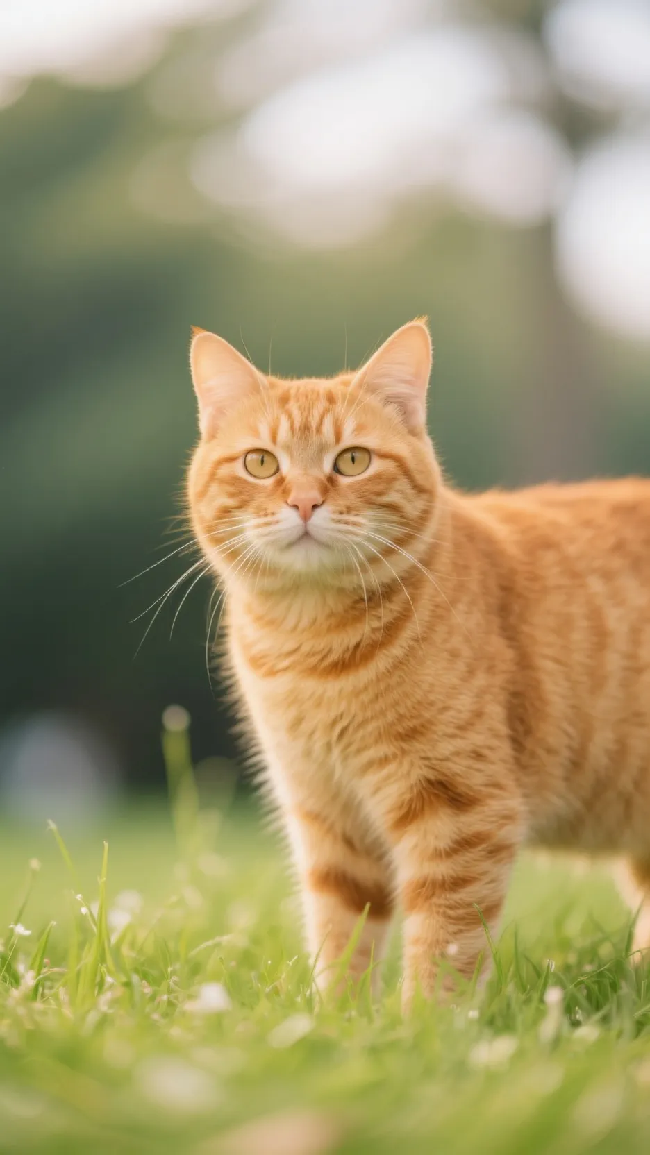 ai character: ginger the cat background