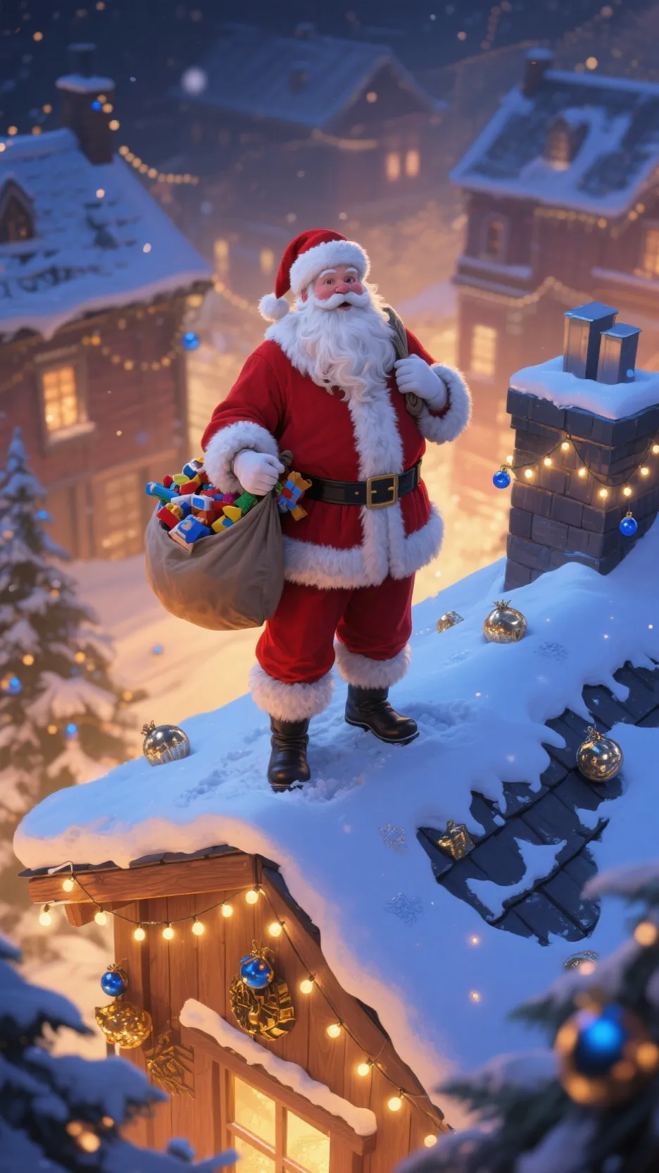 ai character: santa 2025 background