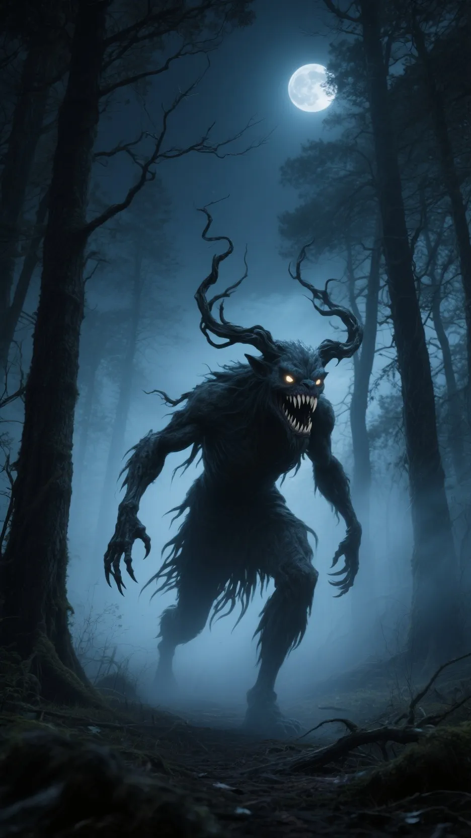 ai character: deer boss battle background