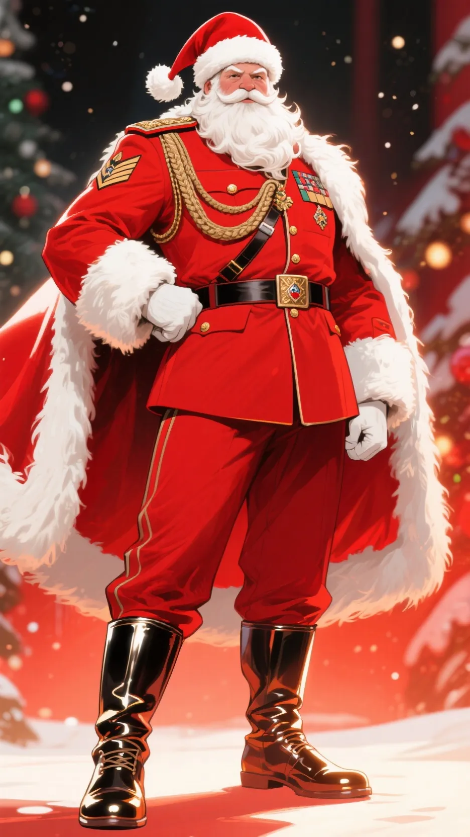 ai character: major Saint Nick  background