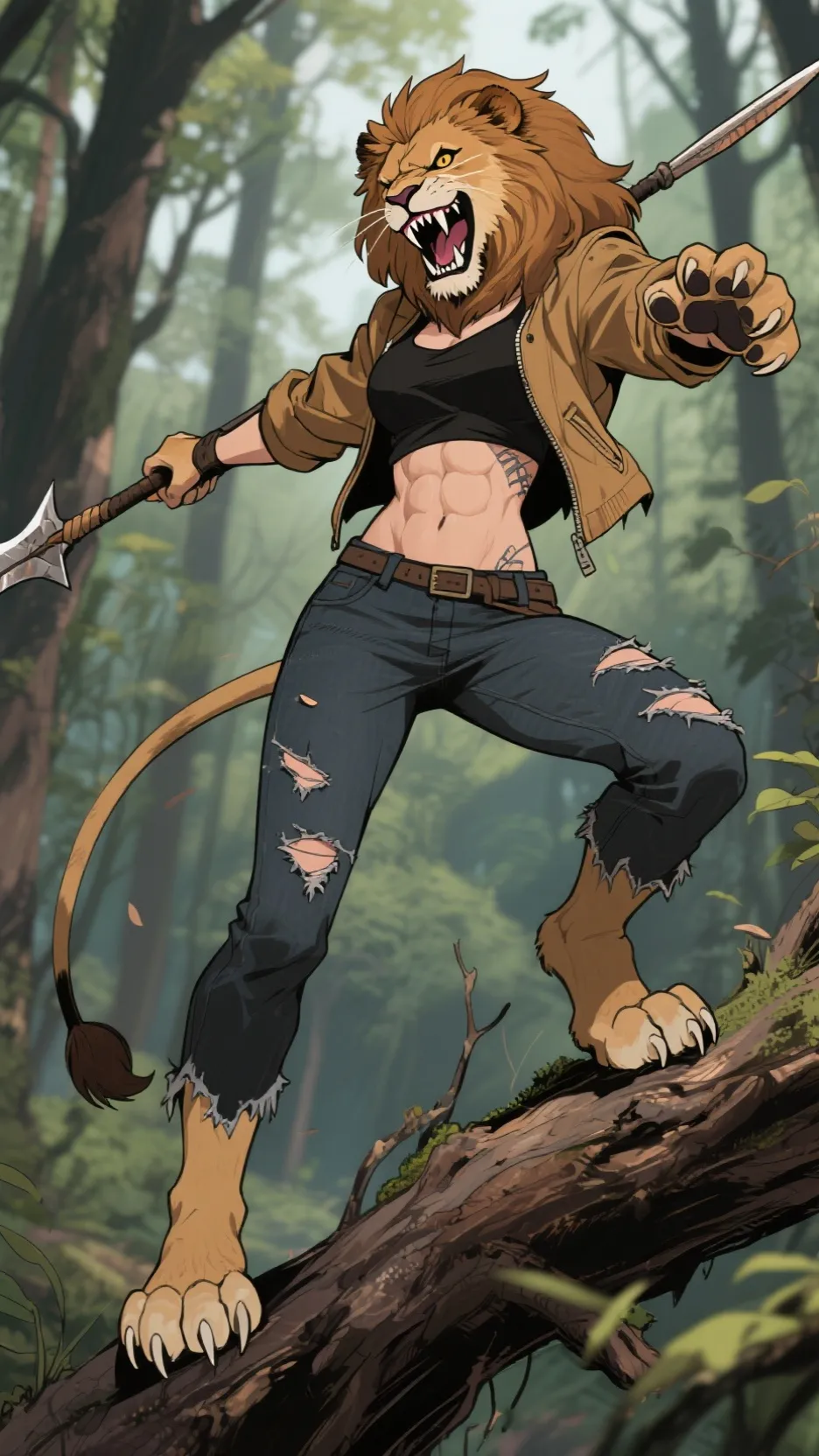 ai character: The Lioness background