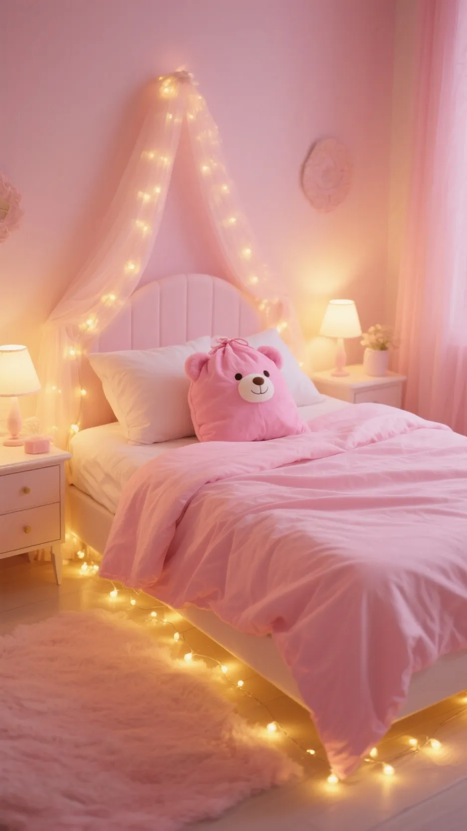 ai character: sleepover background