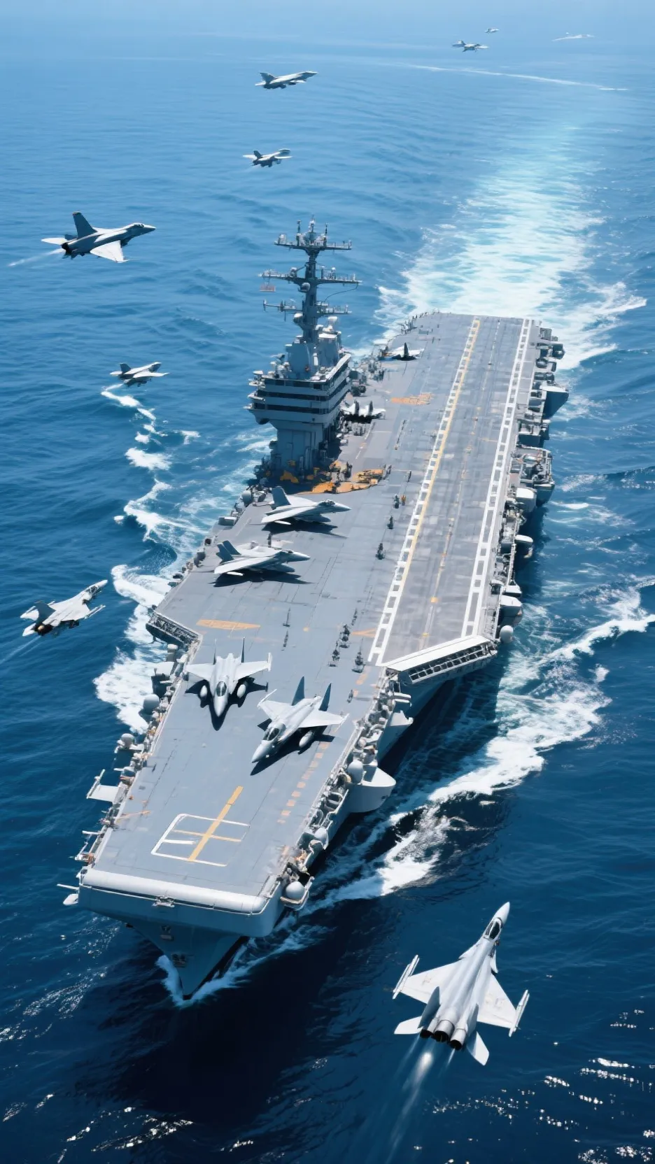 ai character: aircraft carrier background