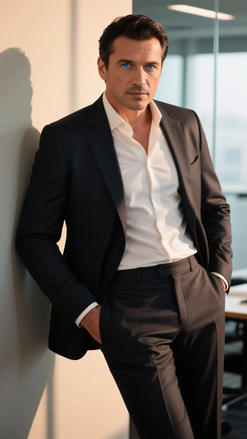 ai character: Mike Angelus  background