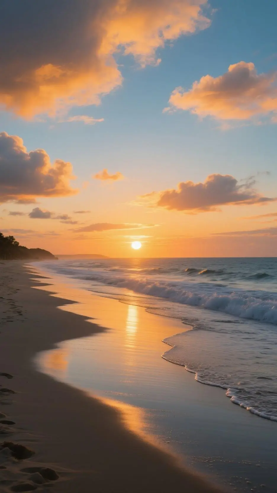 ai character: beach trip background