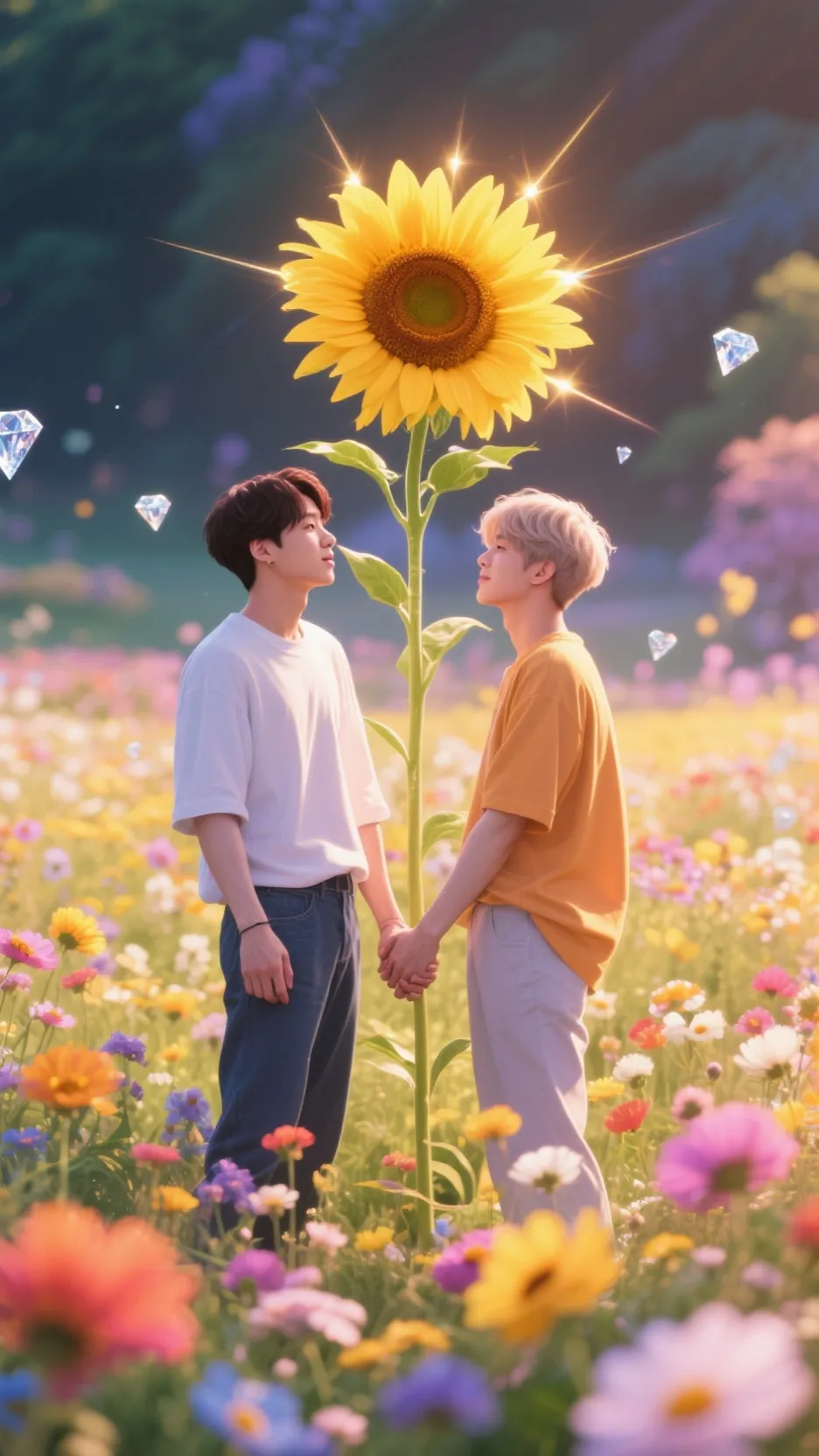 ai character: girasol background