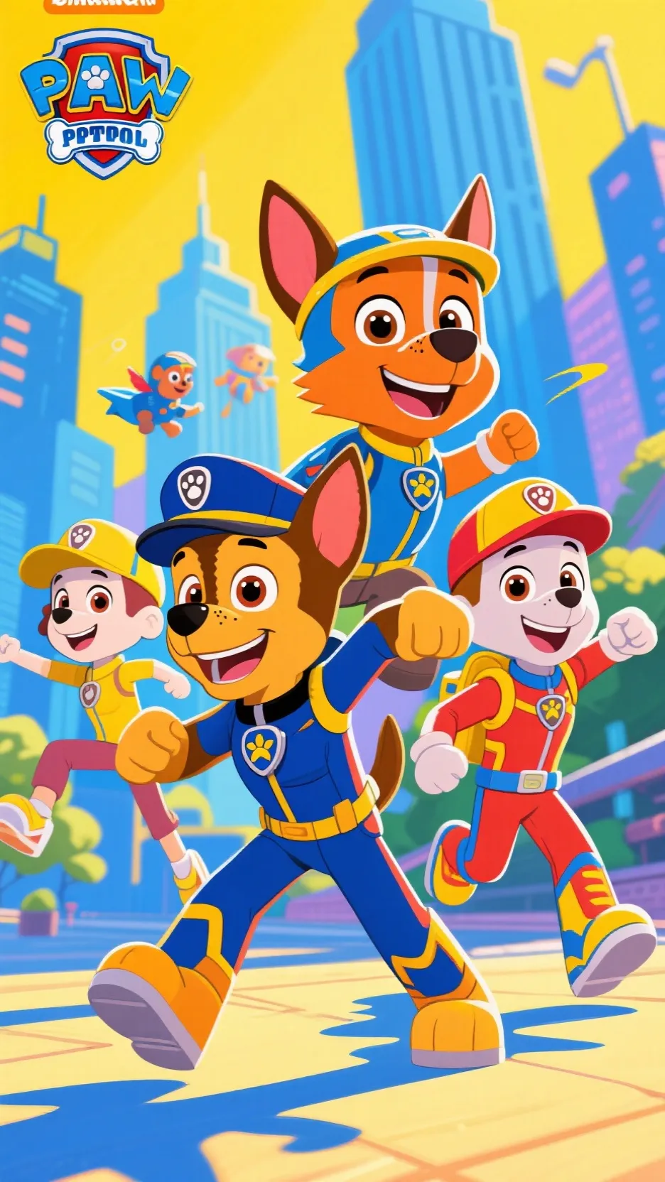 ai character: pawpatrol lover background