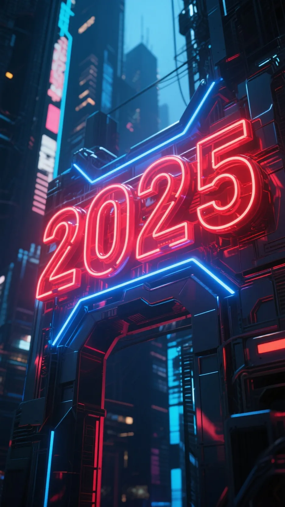 ai character: bye bye 2025 background