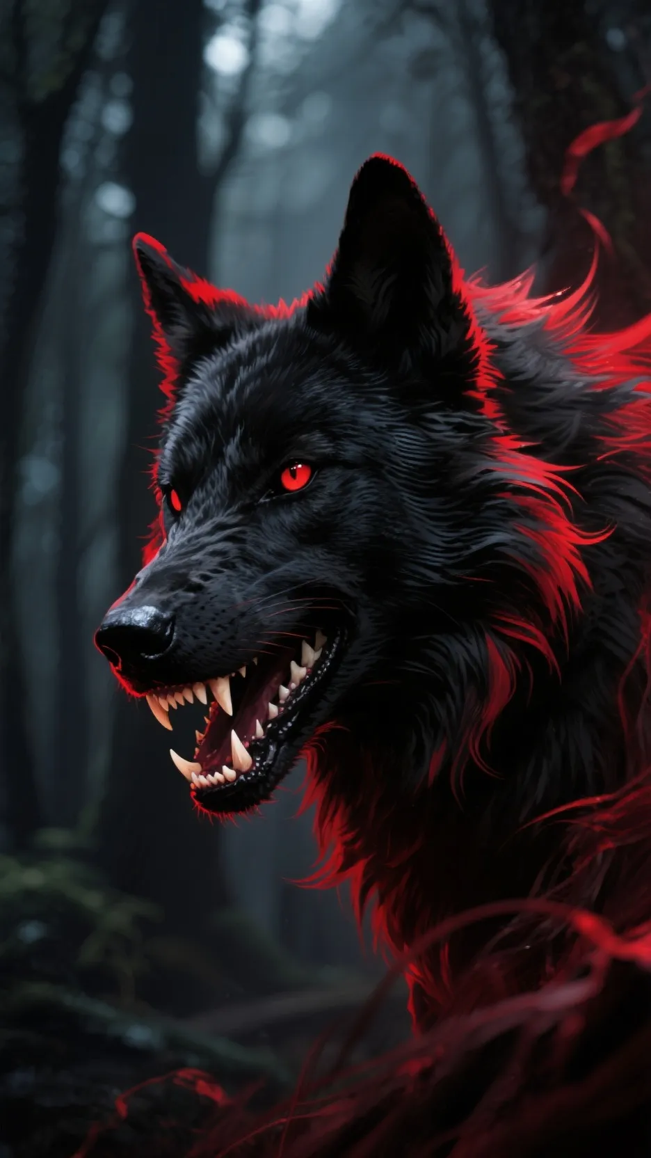 ai character: Indigo background