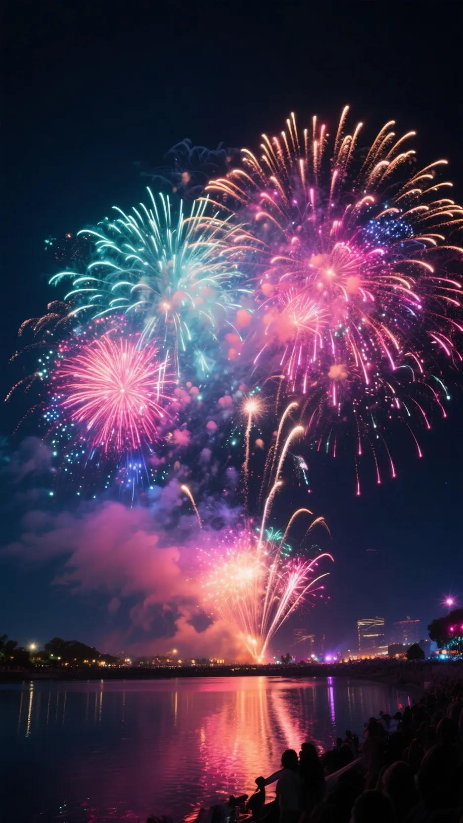 ai character: Happy new year  background