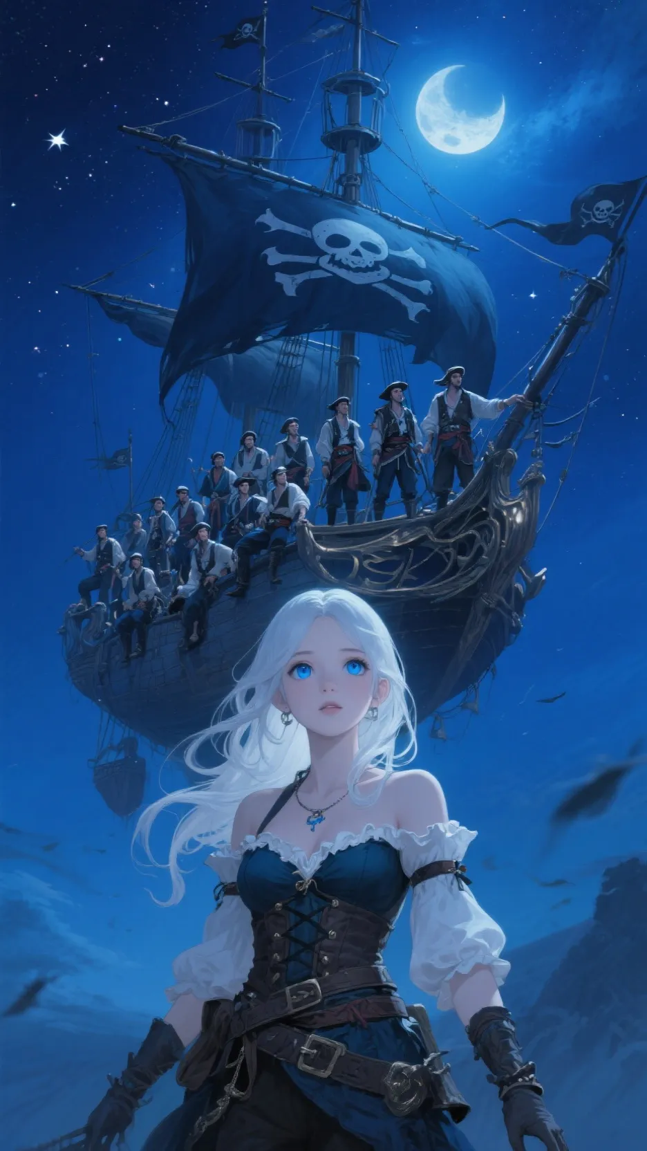 ai character: Pirate’s queen  background