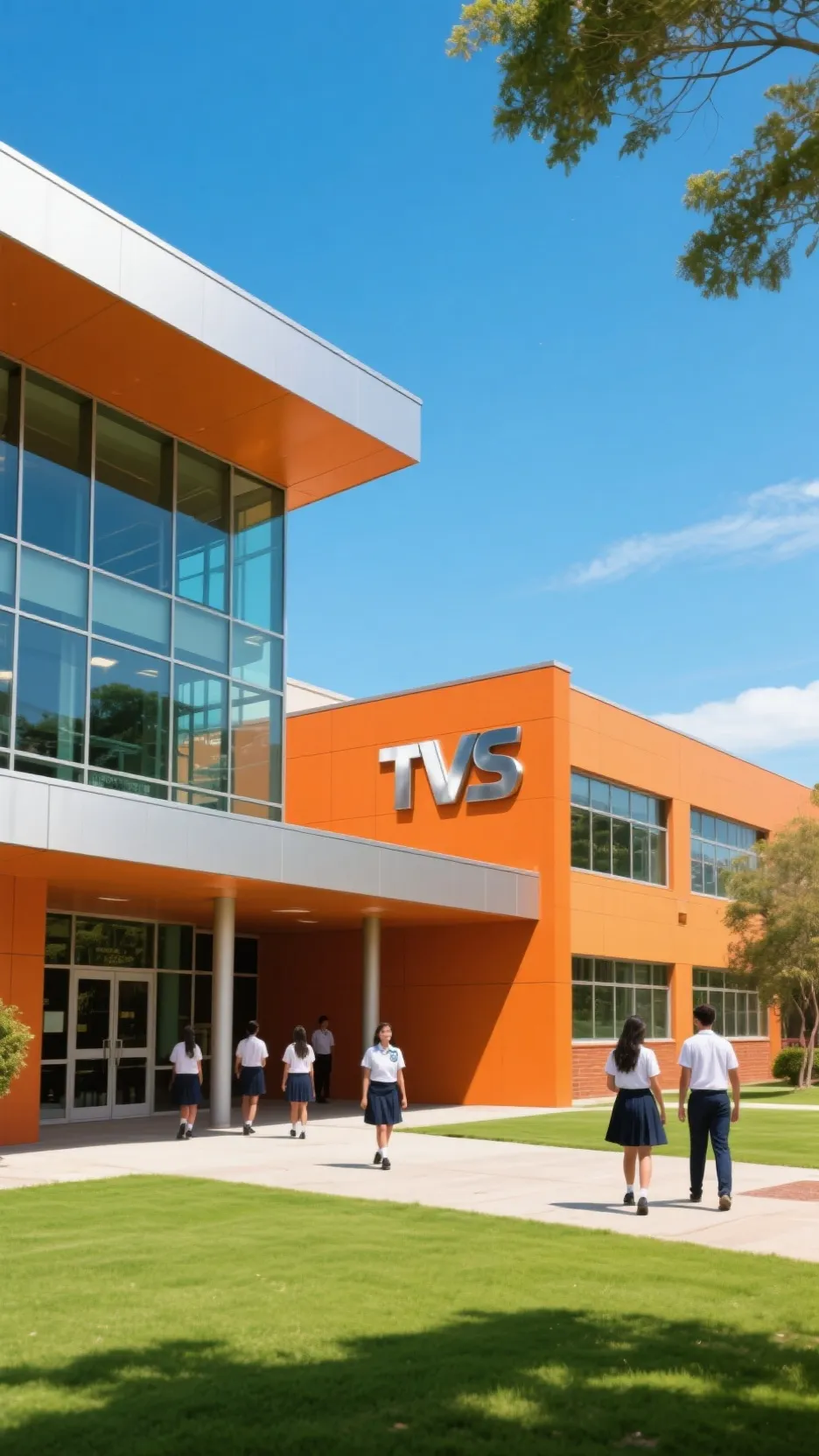 ai character: TVs high school  background