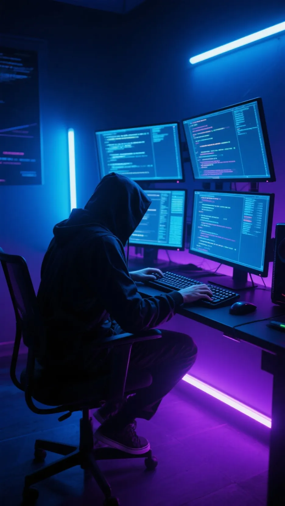 ai character: Hacker background