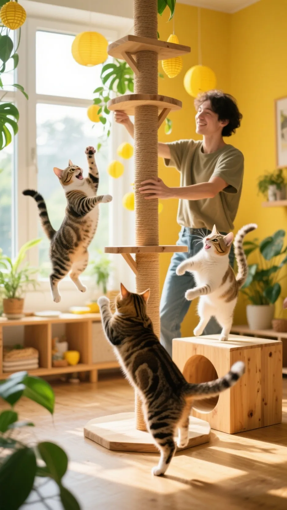 ai character: exited cats background