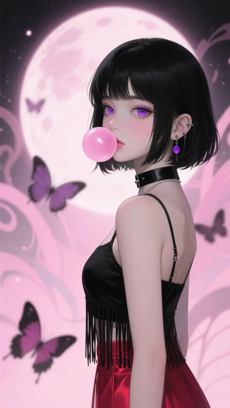 ai character: Luna background