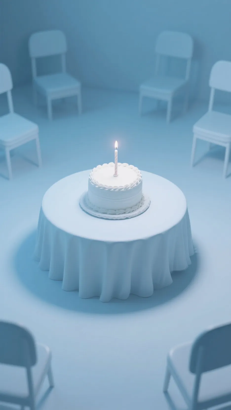 ai character: Birthday party  background