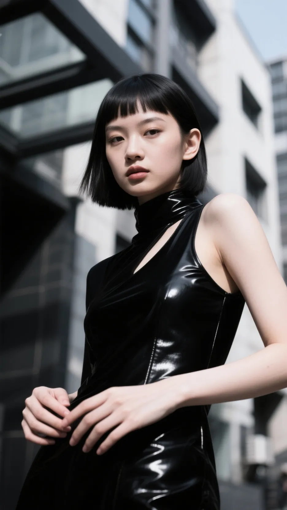 ai character: goth women background