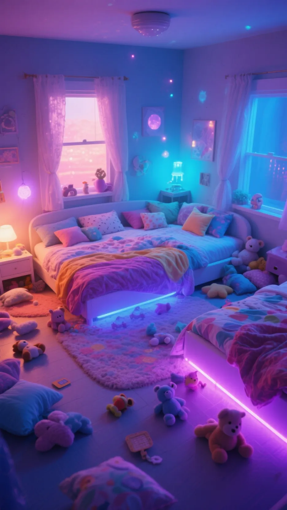 ai character: Sleepover!🩷🩷🩷🩷 background