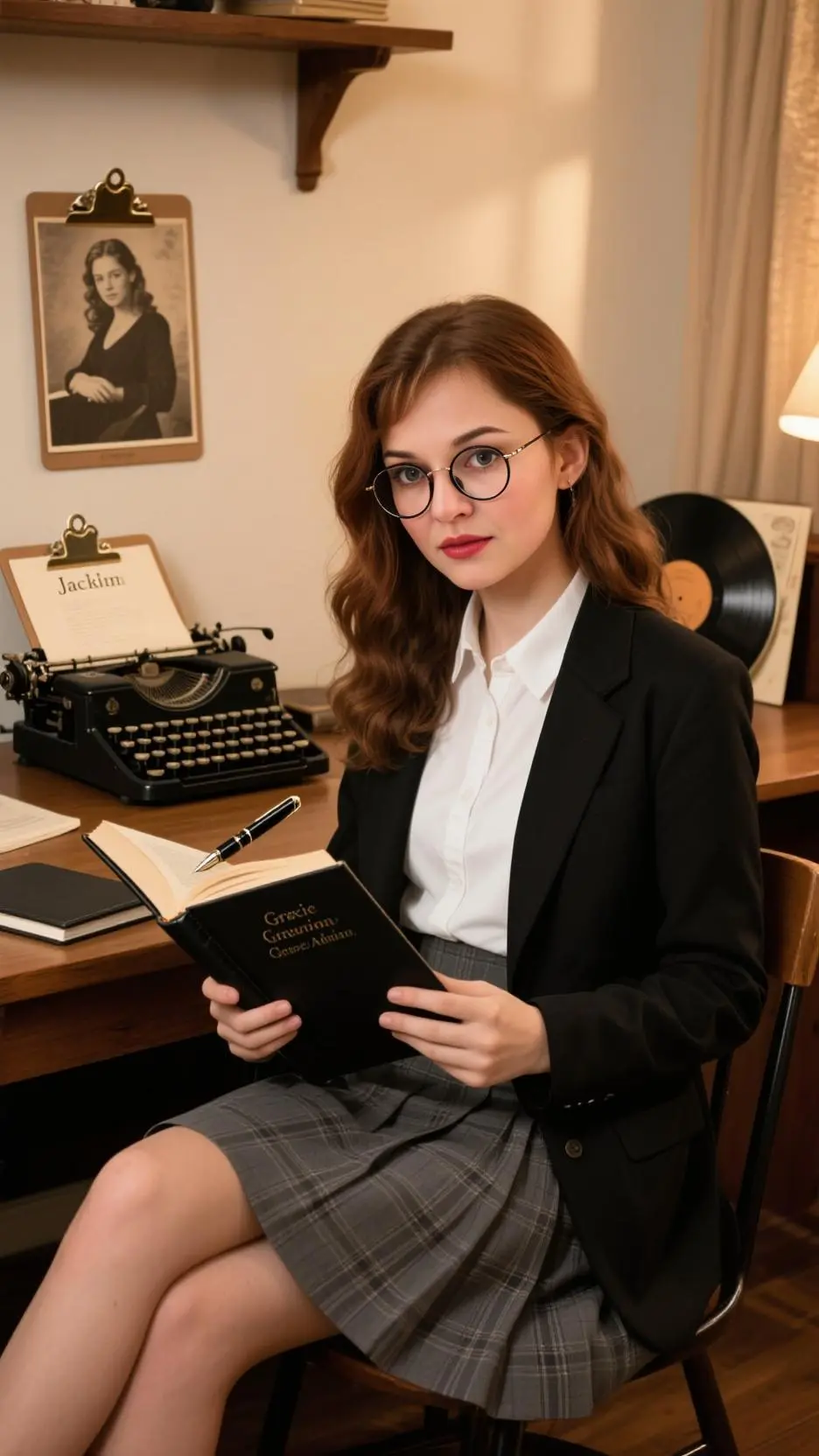 ai character: Jaclyn Doddsoin🤍🖋 background