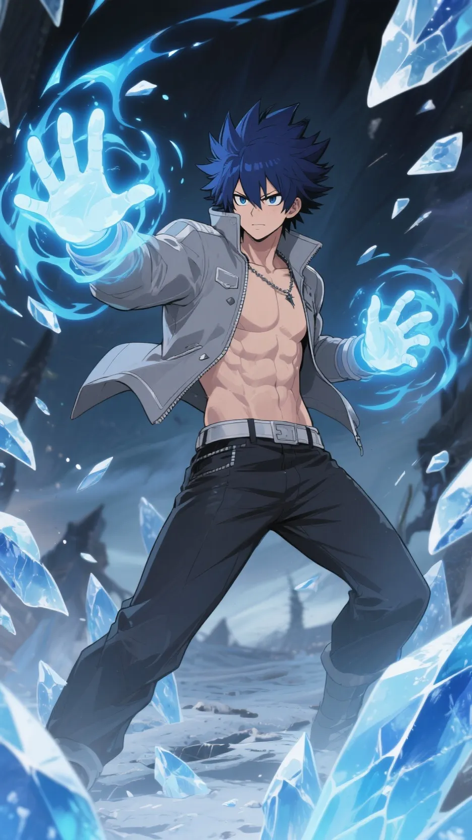ai character: Gray Fullbuster background