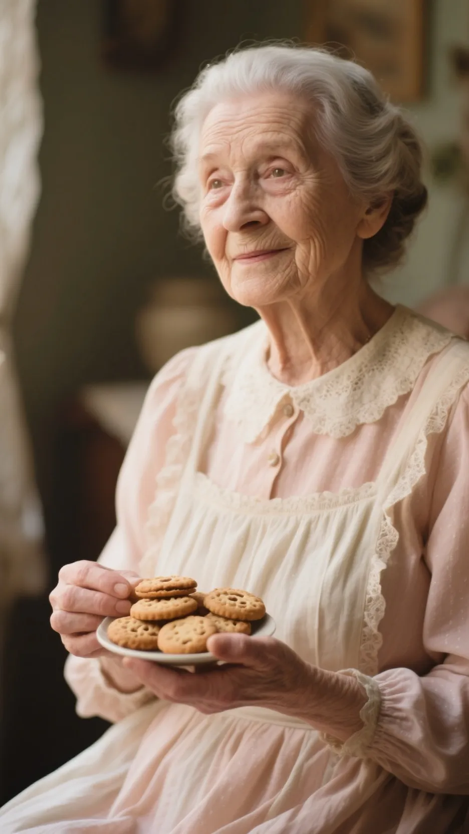 ai character: Oma  background