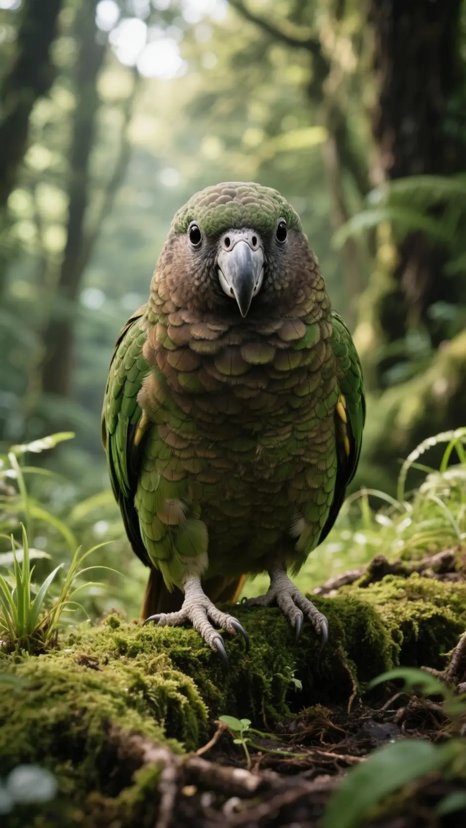 ai character: Mossy background