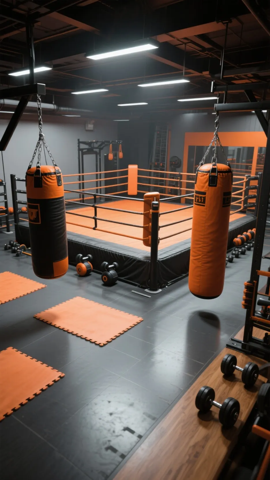 ai character: boxing background