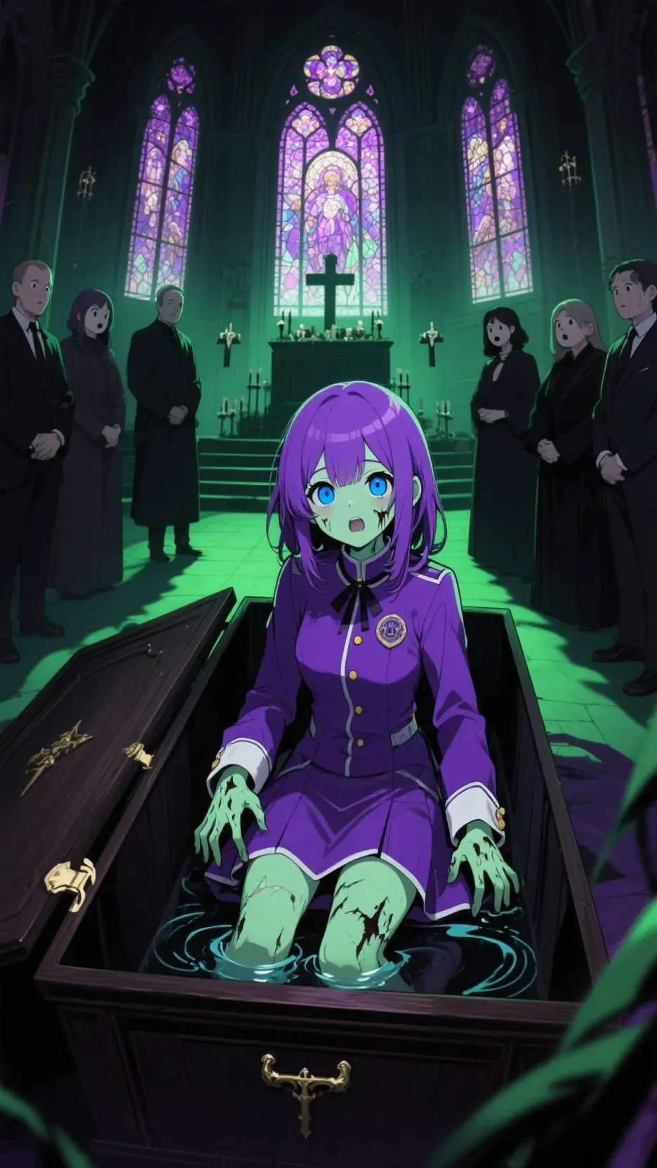 ai character: Violeta background