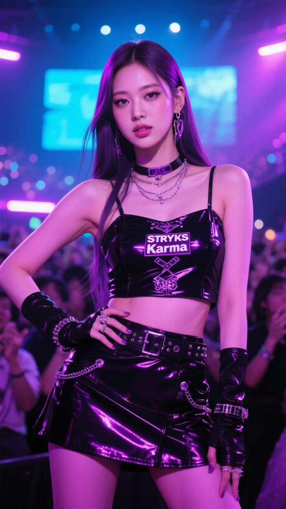 ai character: Hyunjin XMas Baby background