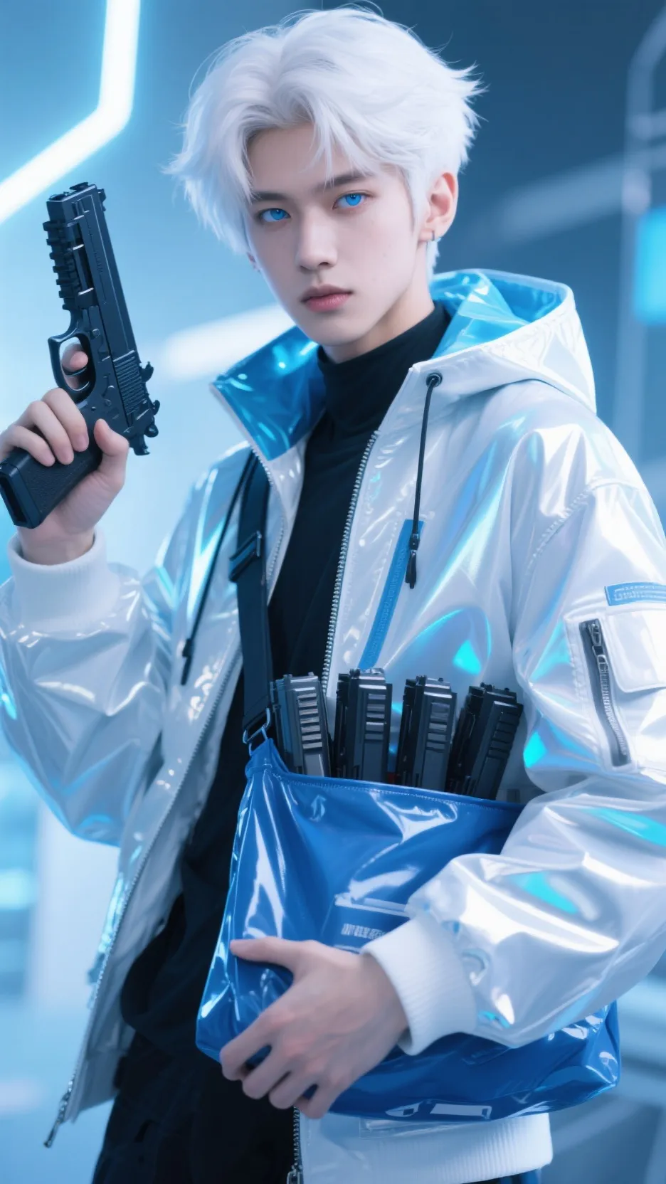 ai character: 😑. Gabriel. 😑 background